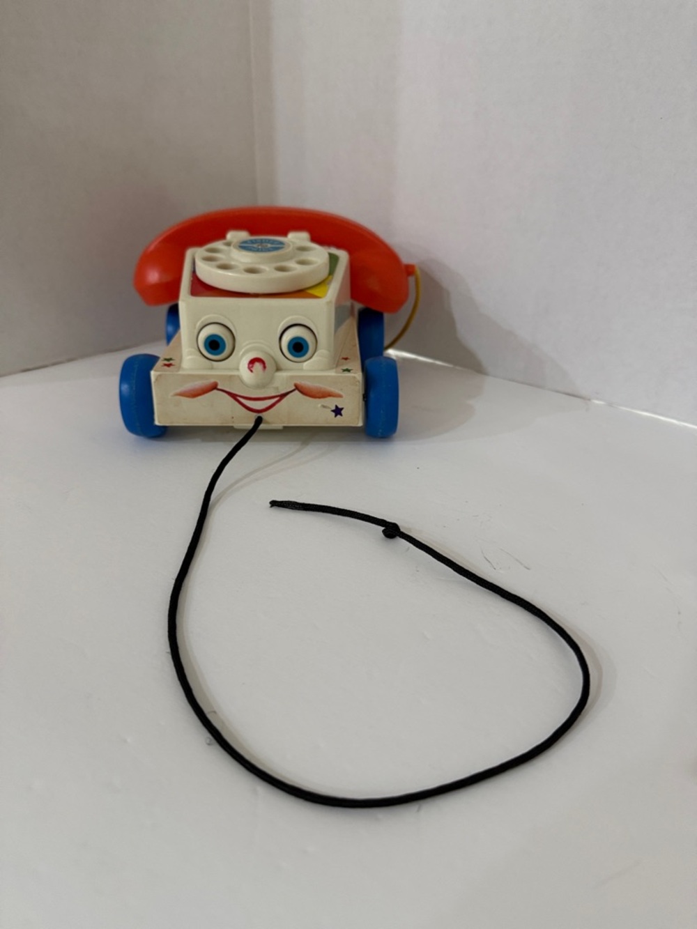 Fisher-Price Retro Pull-Along Rotary Phone Toy - Red, Blue, White, Yellow, Green